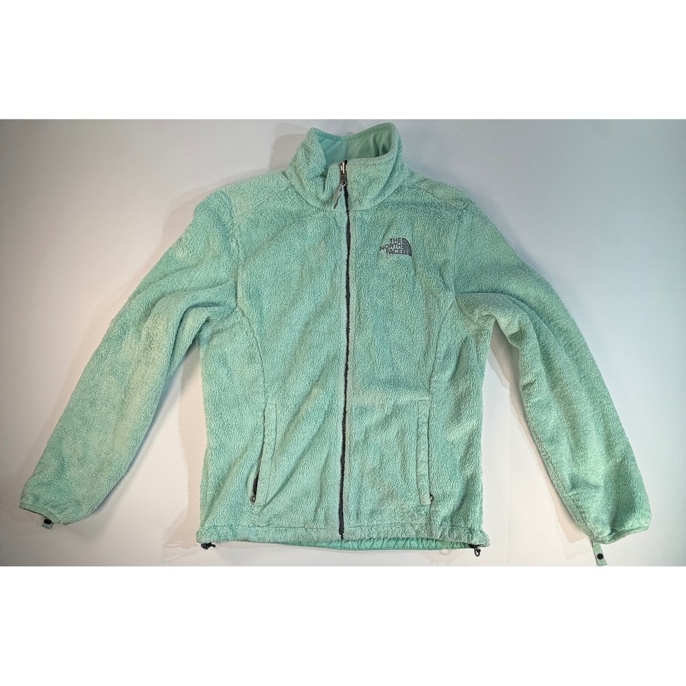 The North Face Osito Fleece Jacket Womens Medium Mint Green Full Zip Mock Neck